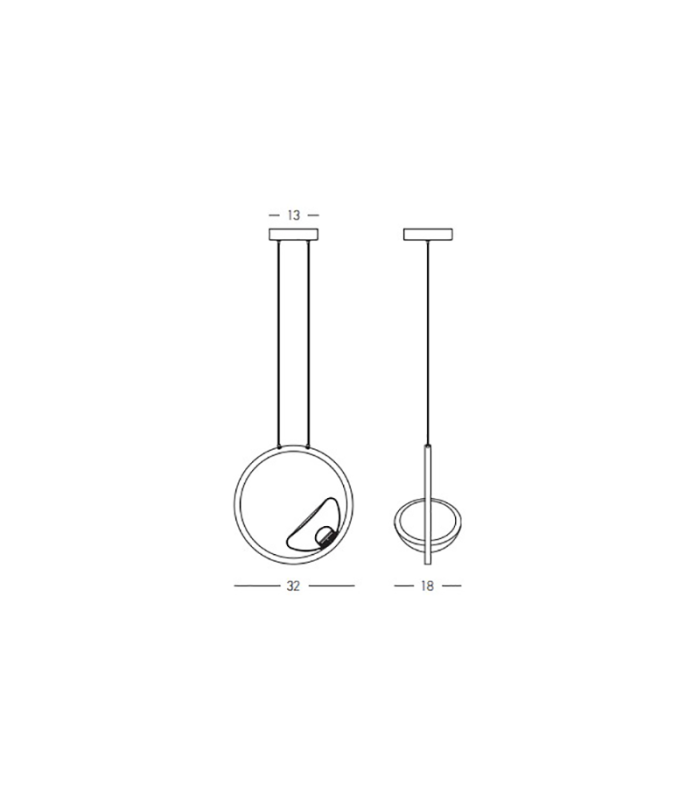 Lyrios Pendant Ceiling Light Gold Matt LED 3000K Dimmable-5