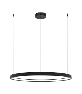 Latsia 90cm Pendant Ceiling Light Black Matt LED 3000K Dimmable 45W-1