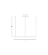 Latsia 90cm Pendant Ceiling Light Black Matt LED 3000K Dimmable 45W-3