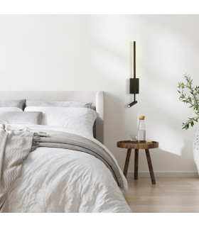 Zora Reading Wall Light Black Matt LED 3000K-2