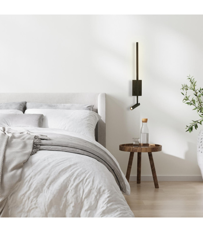 Zora Reading Wall Light Black Matt LED 3000K-2