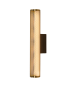 Zambelis Integrated Led Wall Lamp Black Matt-Brass LED 3000K-1