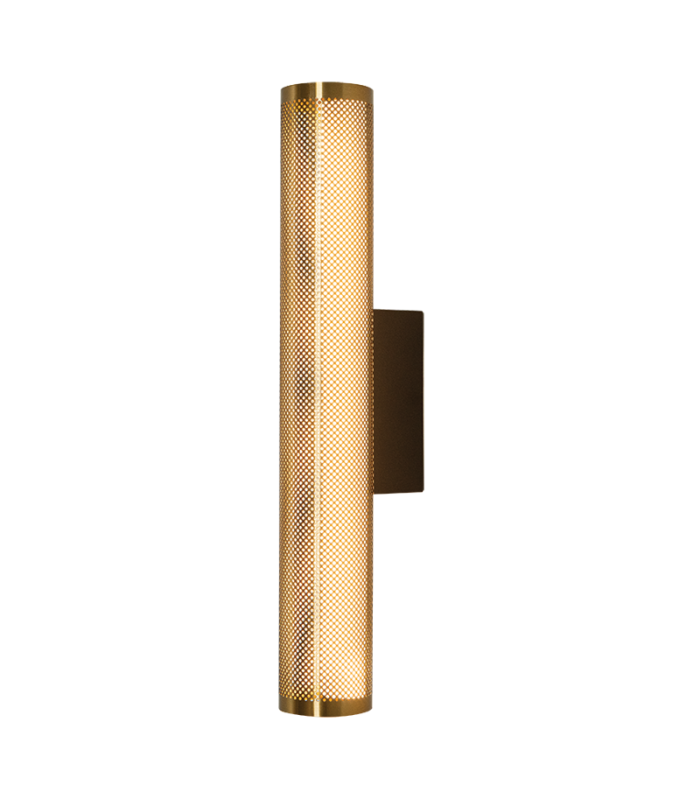 Zambelis Integrated Led Wall Lamp Black Matt-Brass LED 3000K-1