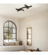 Zambelis Integrated Led Semi Flush Ceiling Light Sandy Black LED 3000K Dimmable-2