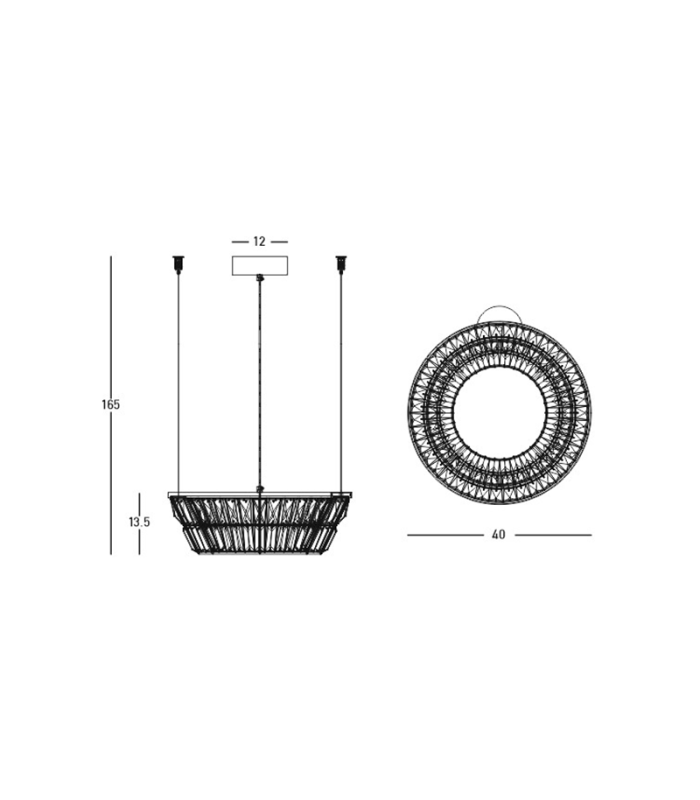 Galora 40cm Pendant Ceiling Light Antique Brass LED 3000K Dimmable-3
