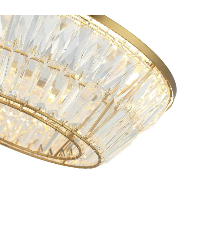 Galora 60cm Pendant Ceiling Light Antique Brass LED 3000K Dimmable-2