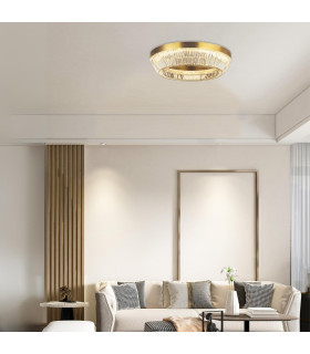 Galora 80cm Ceiling Light Antique Brass LED 3000K Dimmable-2