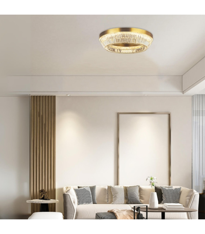 Galora 80cm Ceiling Light Antique Brass LED 3000K Dimmable-2