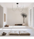 Zambelis 160cm Pendant Ceiling Light Black Matt LED 3000K Dimmable-2