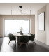 Zambelis 160cm Pendant Ceiling Light Black Matt LED 3000K Dimmable-3