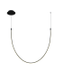 Zambelis 110cm Pendant Ceiling Light Black Matt LED 3000K Dimmable-1