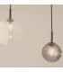Sylion Bar Pendant Ceiling Light Black Matt -Clear Frost White & Smoked Glass 5xG9 LED-4