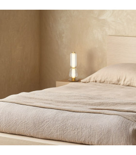 Eluna Table Lamp Gold Matt-Champagne Glass LED 3000K-2