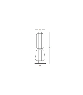 Eluna Table Lamp Black Matt-Smoked Glass LED 3000K-2