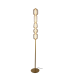Eluna Glass Floor Lamp Gold Matt-Champagne Glass LED 3000K-1