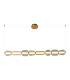 Eluna Bar Pendant Ceiling Light Gold Matt-Champagne Glass LED 3000K-1