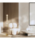 Eluna Glass Floor Lamp Gold Matt-Champagne Glass LED 3000K-3