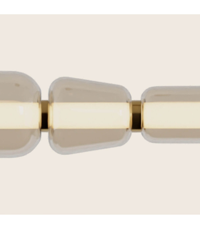 Eluna Bar Pendant Ceiling Light Gold Matt-Champagne Glass LED 3000K-3