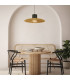 Silikou Dome Pendant Ceiling Light Black Matt-Natural 1ΧΕ27-1