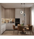 Halo 28cm Pendant Ceiling Light Black Matt -Smoked Glass LED 3000K-3