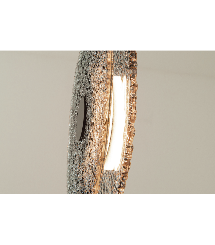 Halo 28cm Pendant Ceiling Light Black Matt -Smoked Glass LED 3000K-4