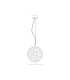 Halo 35cm Pendant Ceiling Light Black Matt -Smoked Glass LED 3000K-5