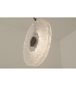 Halo 35cm Pendant Ceiling Light Black Matt -Clear Glass LED 3000K-4