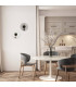 Halo 28cm Flush Wall Lamp Black Matt -Clear Glass LED 3000K-2