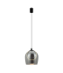 Eclipsea Dome Pendant Ceiling Light Black Matt -Smoked Glass LED 3000K-1