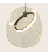 Eclipsea Dome Pendant Ceiling Light Black Matt -Clear Glass LED 3000K-2