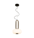 Calya Globe Pendant Ceiling Light Black Matt LED 3000K-1