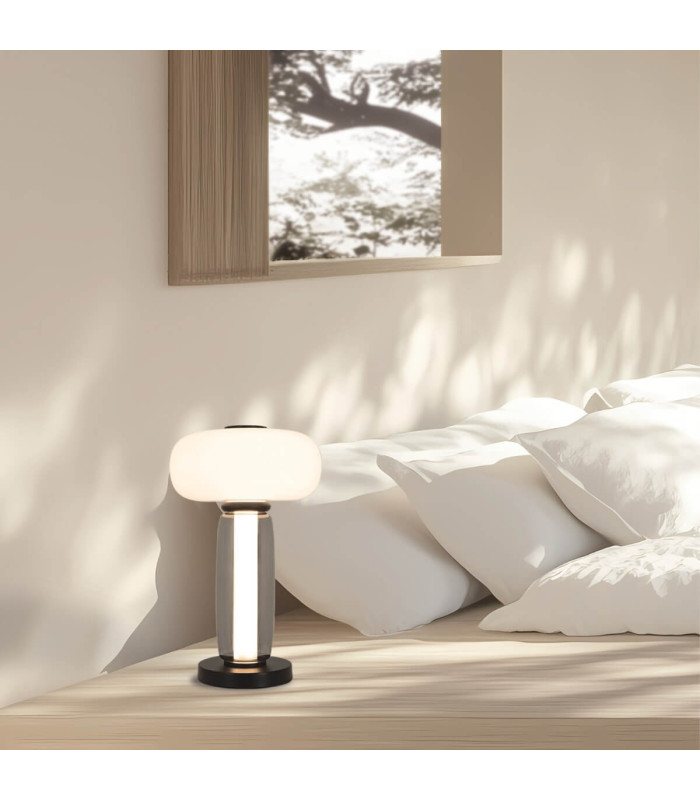 Calya Globe Table Lamp Black Matt LED 3000K-2