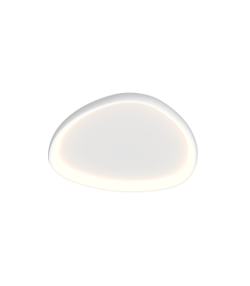 Nireon 60cm Integrated Led Semi Flush Ceiling Light White Ματτ LED 3000K Dimmable-1