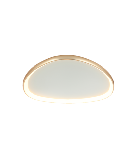 Nireon 60cm Integrated Led Semi Flush Ceiling Light Gold Matt LED 3000K Dimmable-1