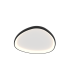 Nireon 60cm Integrated Led Semi Flush Ceiling Light Black Matt LED 3000K Dimmable-1