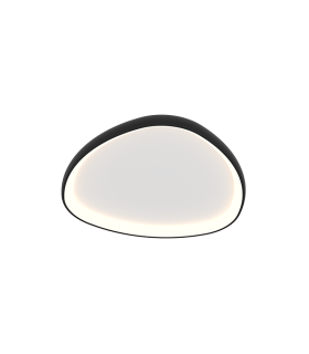 Nireon 60cm Integrated Led Semi Flush Ceiling Light Black Matt LED 3000K Dimmable-1