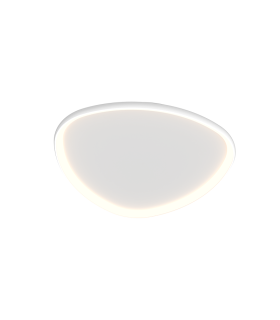 Nireon 80cm Integrated Led Semi Flush Ceiling Light White Ματτ LED 3000K Dimmable-1