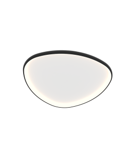 Nireon 80xm Integrated Led Semi Flush Ceiling Light Black Matt LED 3000K Dimmable-1
