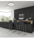 Nireon 80xm Integrated Led Semi Flush Ceiling Light Black Matt LED 3000K Dimmable-2