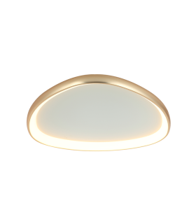 Nireon 80cm Integrated Led Semi Flush Ceiling Light Gold Matt LED 3000K Dimmable-1
