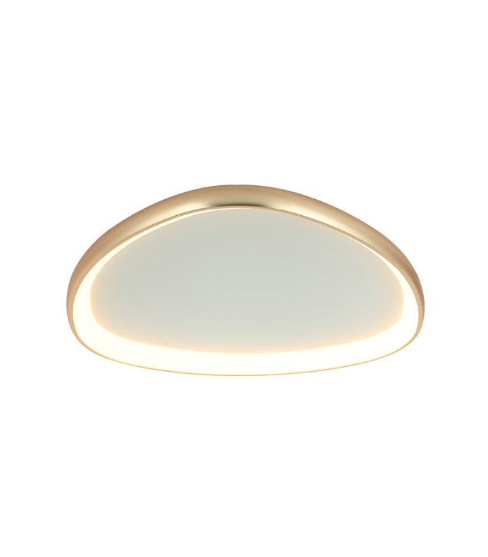 Nireon 80cm Integrated Led Semi Flush Ceiling Light Gold Matt LED 3000K Dimmable-1