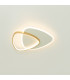 Nireon Integrated Led Semi Flush Ceiling Light Gold Matt-White Ματτ LED 3000K Dimmable-1