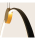 Viora 60cm Pendant Ceiling Light Gold Matt-Black Matt Ring LED 3000K Dimmable-4