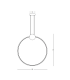 Viora 60cm Pendant Ceiling Light Gold Matt-Black Matt Ring LED 3000K Dimmable-5
