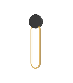 Viora Integrated Led Wall Lamp Black Matt-Gold Matt Ring LED 3000K Dimmable-1