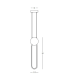 Viora 12.3cm Pendant Ceiling Light Black Matt-Gold Matt Ring LED 3000K Dimmable-4