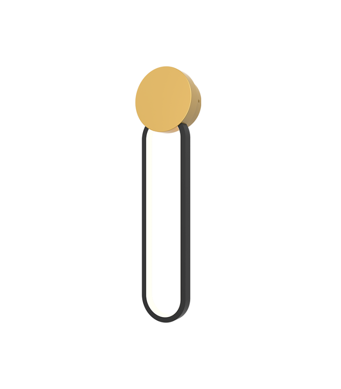 Viora Integrated Led Wall Lamp Gold Matt-Black Matt Ring LED 3000K Dimmable-1