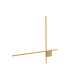 Orya 100cm Integrated Led Wall Lamp Gold Matt LED 3000K Dimmable-1