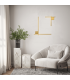 Orya 100cm Integrated Led Wall Lamp Gold Matt LED 3000K Dimmable-3