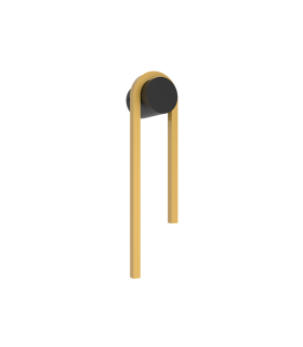 Orly 40cm Integrated Led Wall Lamp Gold Matt -Black Matt LED 3000K Dimmable-1